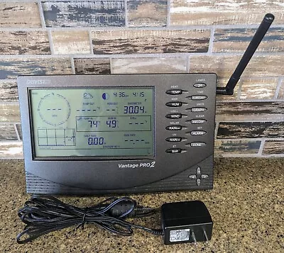 Davis Vantage Pro2 Wireless Gray Console Receiver 6312 6152 Cord • $70