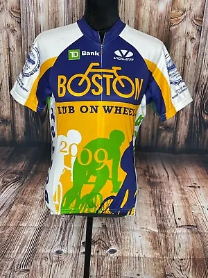 Voler 2009 Boston Hub On Wheels Team Pro Cycling Jersey 3/4 Zip Size S  • $22