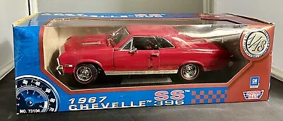 Motor Max 1967  Chevelle SS 396 Die Cast 1/18  Metal. Red. New • $130
