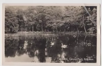 1933 Posted Real Photographic Postcard Lake In Canons Park Edgware Barnet Harrow • £1.85