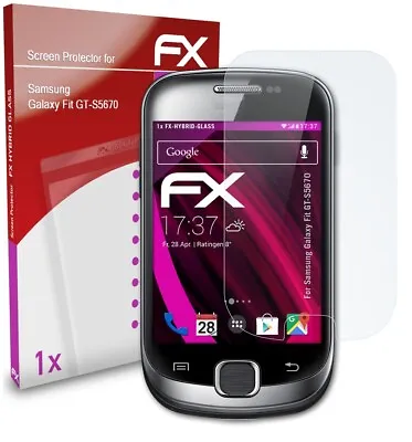 AtFoliX Glass Protector For Samsung Galaxy Fit GT-S5670 9H Hybrid-Glass • £10.59