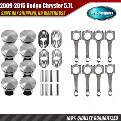 Connecting Rods Piston Ring Standard For 2009-2015 Dodge Chrysler 5.7L Hemi • $319.99