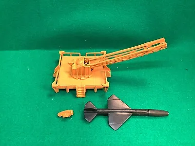 Vintage  1960's Marx Cape Canaveral USAF BOMARC Missile & Launcher In DK Orange • $30