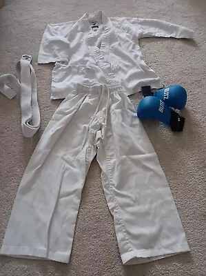 Karate Uniform Bytomic Clothes And Blitz Gloves For 120 Cm Approx 6 Years Old • £4.90