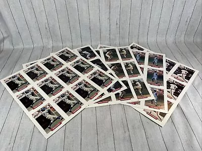 Six Uncut 1993 Nabisco All Star Autograph Sheets: BanksDrysdaleRobinson Etc. • $54