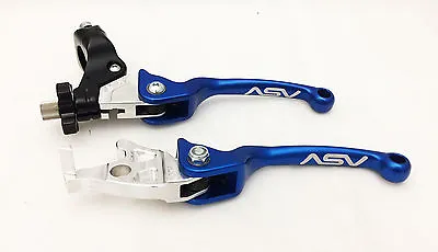 ASV F3 Blue Front Brake Clutch Perch Levers Pair Pack Suzuki LTZ400 LTZ 400 Z400 • $149.95