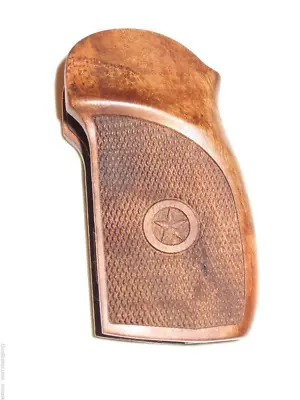 Makarov Pm Anatomic  Walnut Wood Grips Checkered  European Manufacture • $89.95