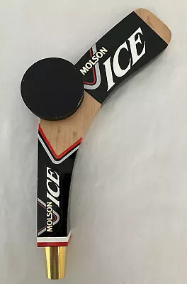 MOLSON ICE HOCKEY STICK AND PUCK Draft Beer Tap Handle • $50