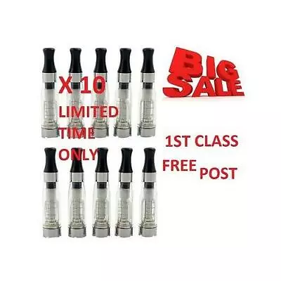 10 E Cig Cigarette Atomiser Atomizer Clearomizers Clearomiser Vape.tank. Ego Ce4 • £9.36