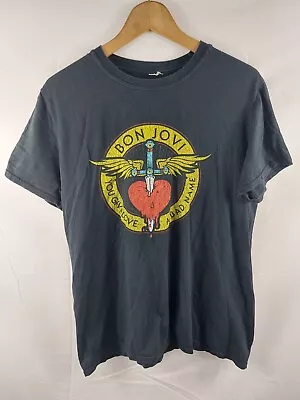 £10 • Buy Bon Jovi Black W/ Print Design Unisex T-Shirt (177-34)