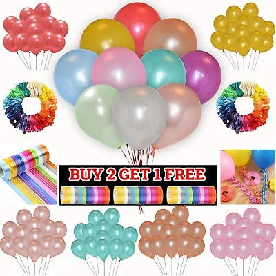 Metallic Balloons Assorted Colours 10  Birthday Wedding Decor Balloons Balons • $2.47