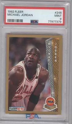 1992 Fleer Michael Jordan NBA Award Winner #246 PSA 10 • $156.75