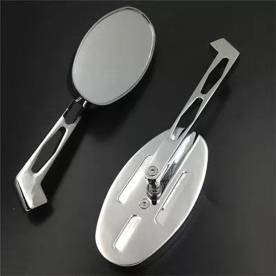 Running Chrome Mirror For Honda CBR600 900 1000RR OVAL Yamaha YZFR1 R6 FZR600 YZ • $22