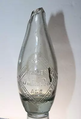 Vintage Indian Rock Ginger Ale Bottle Double Diamond Richmond VA Bowling Pin  • $20