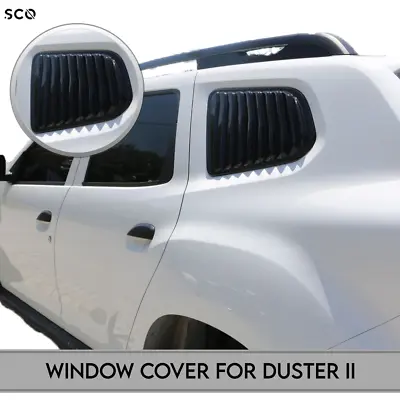 For Dacia Duster For Renault Duster Rear Window Cover Black 2Pcs 2018-2022 Years • $79.99
