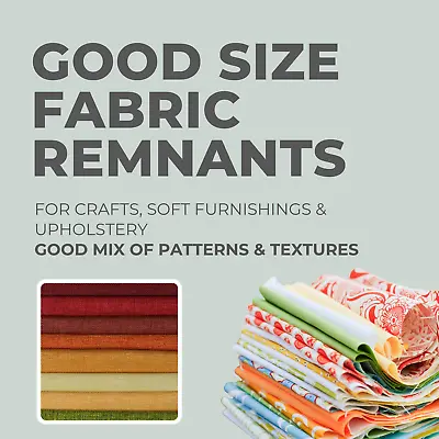 5KG Quality Fabric Bundle Scraps Remnant Off Cuts Upholstery Crafts Good Reviews • £9
