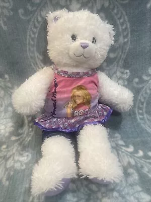 Build A Bear Hannah Montana White Sparkle 18” Plush Bear Incudes Outfit • $15.30