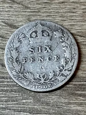 Edward VII Sixpence 1906 0.925 Silver  • £5.50