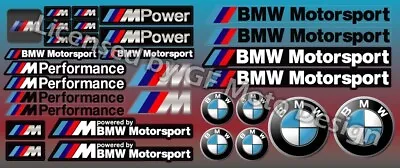 BMW Motorsport M Power 53 Sticker Stickers Set Performance 3 5 7 Series M5 105 • $14.87