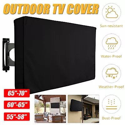 Waterproof Outdoor TV Cover Television Protector For 55'' To 70'' LCD LED HD TV • £23.63