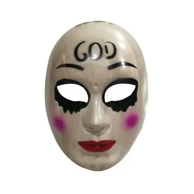 The Purge Anarchy GOD Style Mask Halloween Fancy Dress Costume Horror PLASTIC • $35.50