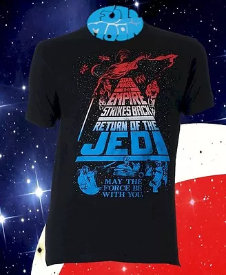 $18.95 • Buy New Star Wars Return Of The Jedi Empire Strikes Back Mens Retro Classic T-Shirt