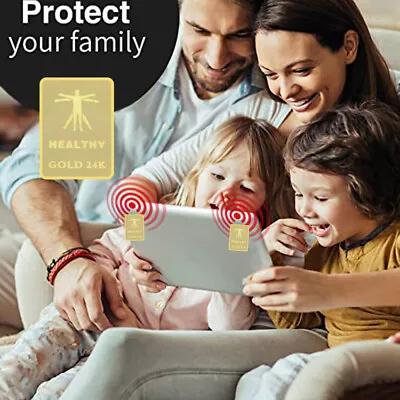 Quantum Shield Sticker EMF Protection Gold Phones Electronics • £1.29