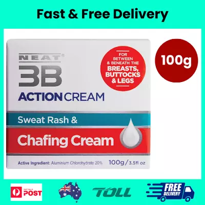 Neat 3B Action Cream - 100g - Prevent Rash Chafing - FREE SHIPING-NEW-AU • $20.99