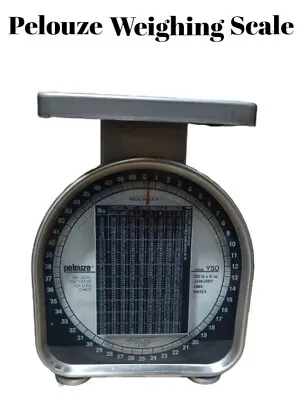 Vintage Pelouze Model Y50 1995 Stainless Steel Small Postal Weighing Scale • $26.25