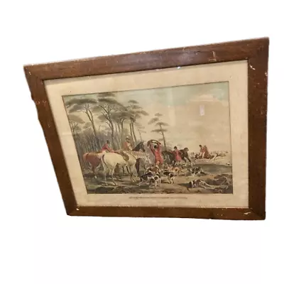 1846 Fox Hunting  The Death” Engraving By J. F. Herring Painted By J.FHerring • $600