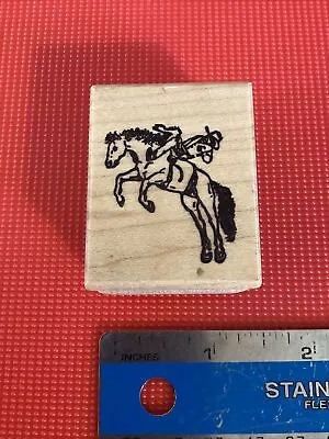 H1 Unbranded Rubber Stamps: Cowboy And Bucking Bronco Horse Rider • $7.50