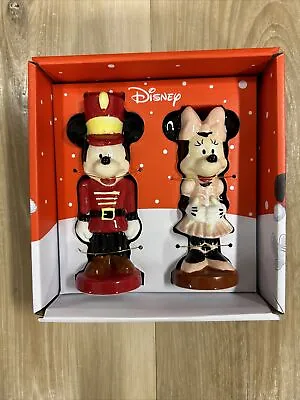 Disney Mickey And Minnie Nutcracker Salt & Pepper Shaker Set Christmas 2023 • $23.75