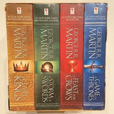 Game Of Thrones A Song Of Ice And Fire George R.R. Martin Books 1-4 Box Set NEW • $23.99