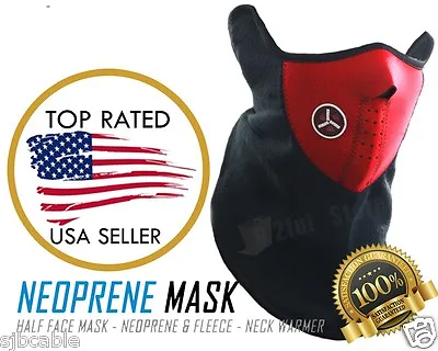 New Neopren Winter Neck Warm Face Mask Veil Sport Motorcycle Ski Biker Mask Red • $1.99