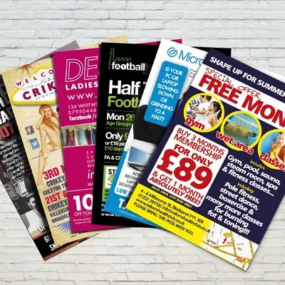 £79.95 • Buy 5000 A5 Flyers / Leaflets Printed On 130gsm Gloss Fuill Colour Double Sided