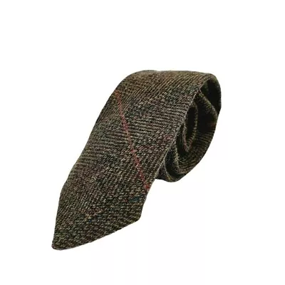 Kevin Howlin Dublin Tie Tweed Herringbone Plaid Made In Ireland Colorful Brown • $28.83