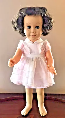 Chatty Cathy Doll Original 1960's Mattel Brunette Blue Eyes Voice Not Working • $45