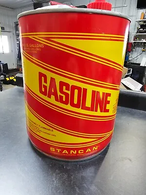 StanCan  Metal 5 Gallon Gas Can- GREAT SHAPE Vintage • $59.99