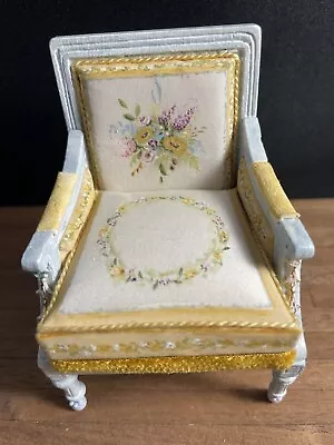 1:12 Scale Beautiful Hand Painted Berege Chair By Maritza Miniatures • $225