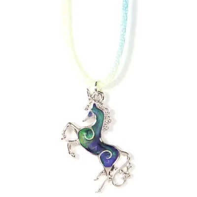 NEW Unicorn Mood Necklace Color Change Pendant Liquid Crystal Thermo  • $8.98