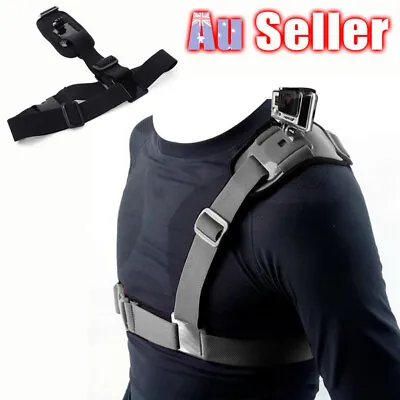 $14.99 • Buy Adjustable Single Shoulder Chest Strap Harness Mount Kit For GoPro Hero Cameras