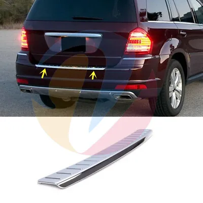  Chrome Rear Bumper Protector Guard Pad Trim For Mercedes X164 GL 2009-2012 • $130.50