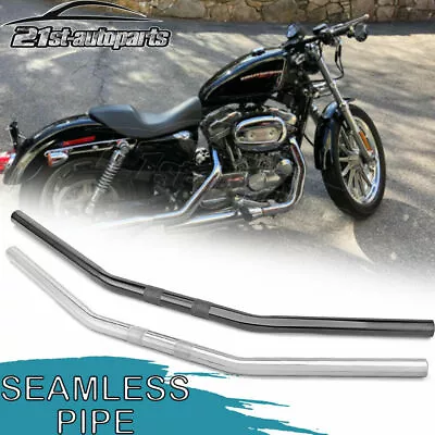 1  Dimpled Handlebars Drag Bars For Harley Sportster XL 883 XL 1200 Dyna Softail • $34.99