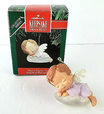 IRIS 1991 Hallmark Ornament 4th In The Mary's Angels Series MIB FREE Shipping! • $14.75