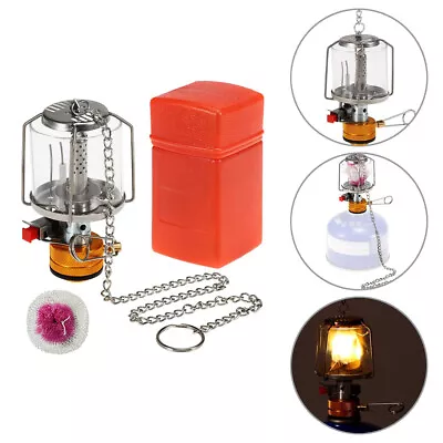 Outdoor Gas Lantern Hanging Lamp Light Piezo Ignition Gas Camping Tent Lamp New • £16.73