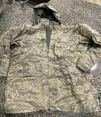 ABU PROPPER Military Environmental Camouflage Parka Goretex Jacket Large Long • $60