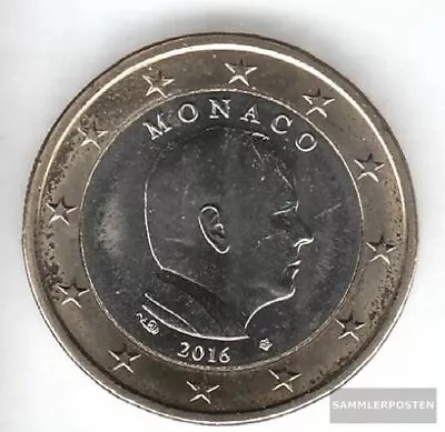 Monaco MON 7 2016 BU 2016 Kursmünze 1 Euro • $4.23