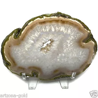 Large Natural Agate Slice Geode Polished Crystal Quartz Agate Slab • $17.99