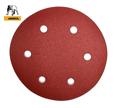 225mm Sanding Discs MIRKA 9 Inch Drywall Sandpaper Giraffe Hook & Loop Pads 6H • £11.90