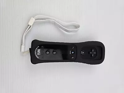 Like New Genuine Nintendo Wii U / Wii Motion Plus Black Controller Remote Wii... • $29.95